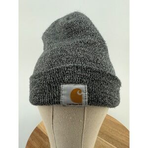 Carhartt Beanie Hat Gray Marled Knit One Size Fits All Acrylic